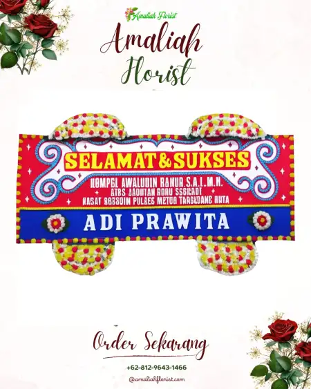 Papan Bunga Ucapan Selamat Jeruk